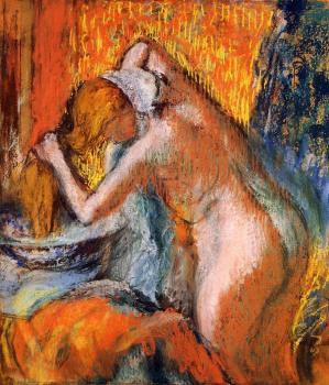 Edgar Degas : After the Bath, Woman Drying Her Hair